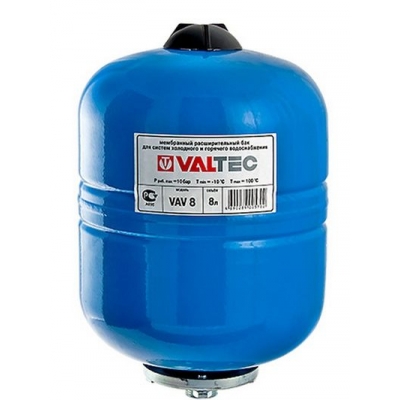 Бак расширительный VALTEC для ГВС и ХВС 8л. СИНИЙ (VT.AV.B.060008) Бак расширительный VALTEC для ГВС и ХВС 8л. СИНИЙ (VT.AV.B.060008)