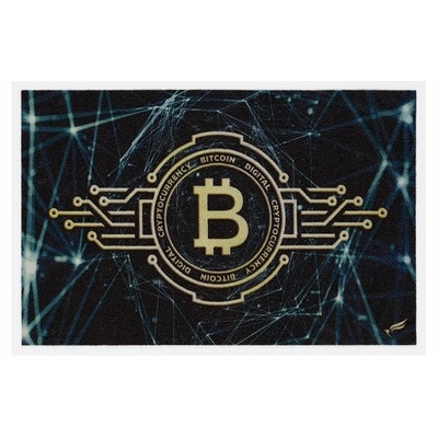 Коврик придверный влаговпитывающий SHAHINTEX DIGITAL PRINT 40х60 "Биткойн" (06) Коврик придверный влаговпитывающий SHAHINTEX DIGITAL PRINT 40х60 "Биткойн" (06)