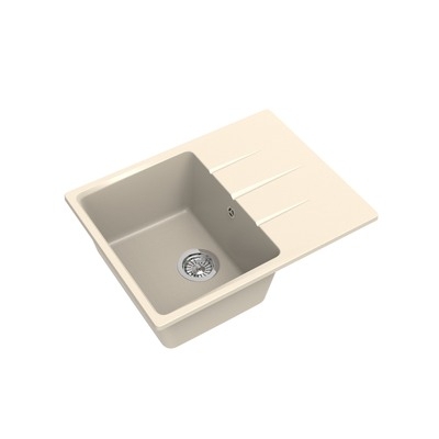 Мойка EWIGSTEIN Gerd 45 F (крем) 1чаша+крыло 650*500мм