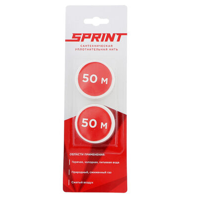 Нить уплотнительная Sprint Набор катушек 2х50м Нить уплотнительная Sprint Набор катушек 2х50м