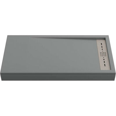 Поддон STELLA мрамор 160х70 ГРАФИТ(без автослива) ЛП00141