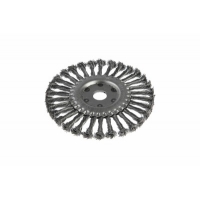 Щетка металлическая для УШМ LOM, крученая проволока, плоская, посадка 22 мм, 200 мм 2767949