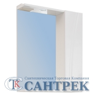Зеркало-шкаф "Сонет-С 65" с подсветкой правый (белый) 605*700*185