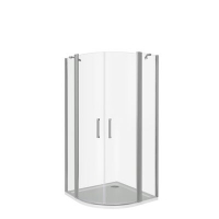 Душ.ограждение PANDORA R80-C-CH Радиусная 800х800х1850 стекло Прозрачное, 6мм (б/поддона и автослива)