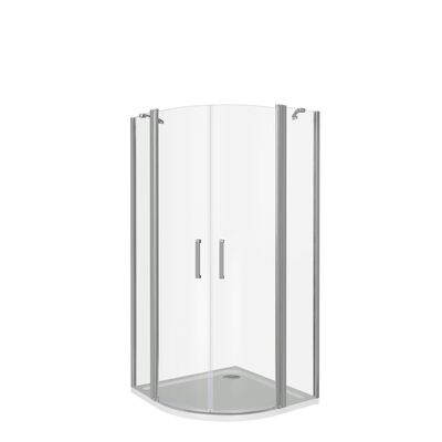 Душ.ограждение PANDORA R80-C-CH Радиусная 800х800х1850 стекло Прозрачное, 6мм (б/поддона и автослива)