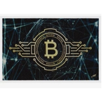 Коврик придверный влаговпитывающий SHAHINTEX DIGITAL PRINT 50х80 "Биткойн" (06)