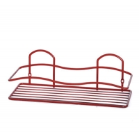 Полка прямая 1 ярус 4898-1 СТК высокая, борт волной (красная) РОССИЯ