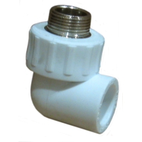Уголок комб. штуцер 25х3/4 PP-R Rosturplast (20)
