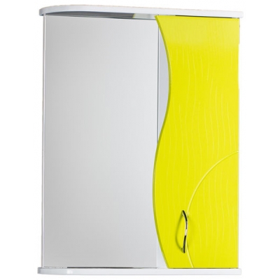 Зеркало-шкаф "ALLESSANDRO-50" Правый 500х732х150 (белый/лайм)