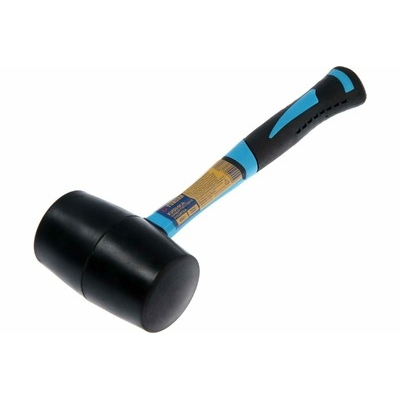 Киянка ТУНДРА, фиберглассовая рукоятка, черная резина, 450 г 881755