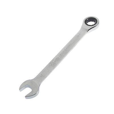 Ключ комбинированный трещоточный ТУНДРА, CrV, полированный, 72 зуба, 18 мм 2354088
