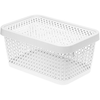 Коробка ПИРУЛА 12л с крышкой Белый ("М-пластика")(М 2349) Коробка ПИРУЛА 12л с крышкой Белый ("М-пластика")(М 2349)