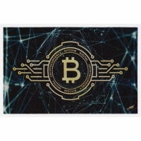 Коврик придверный влаговпитывающий SHAHINTEX DIGITAL PRINT 60х90 "Биткойн" (06)