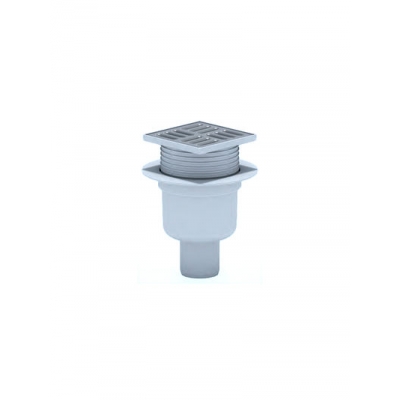 TQ5702 Трап 50 вертикальный рег с реш 10*10 нерж сталь сухой TQ5702 Трап 50 вертикальный рег с реш 10*10 нерж сталь сухой