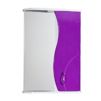 Зеркало-шкаф "ALLESSANDRO-60" Правый 600х732х150 (белый/фиолет)