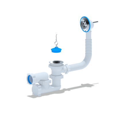 E250 Обвязка д/ванны Ани 1 1/2"*40 с вып. и перел.регул.