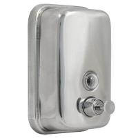 Дозатор для жидкого мыла настенный Solinne TM801 0,5л, нерж. сталь, хром/глянец (2512.030)