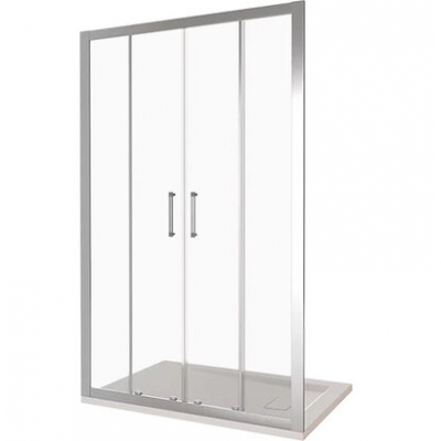Душ.ограждение LATTE WTW-TD-160-G-WE Прямое, стекло ГРЕЙП мм (без поддона и автослива)