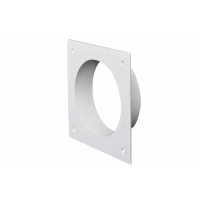 Фланец пластиковый D=100 с прямоугольной площадкой 110х110 (П111110Ф)