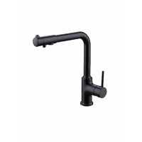 G4390-10 Смеситель Кухня GAPPO шар d-35 с доп выходом для питьевой воды (черный)