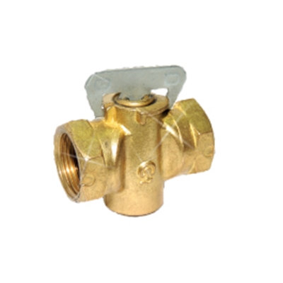 Кран газ лат. 11Б34бк Ду20 конусный Цветлит