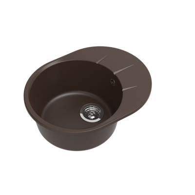 Мойка EWIGSTEIN Rund 45F (шоколад) 1 чаша+крыло580*450мм