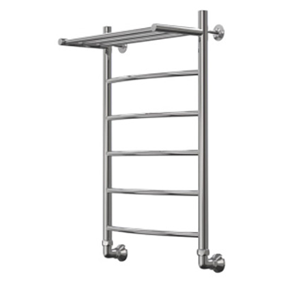 Полотенцесушитель Классик 2 с полкой 50*100 ф1" 7 перекладин (К-нижнее, Дуга) 01933