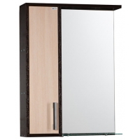 Зеркало-шкаф "ЭКОНОМ-55" лев (венге/дуб млечн) 550*730*160