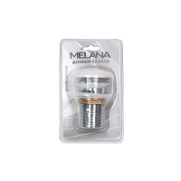 MLN-335301 донный клапан с переливом (Белый) Click-clack MELANA (в блистере)