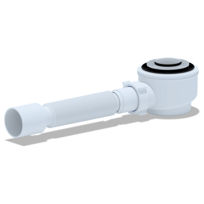 E415CL Сифон для душ поддона 1 1/2 * 50 с г/т 375*40/50 хром клик-клак