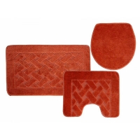 Коврик д/ванны 3 предм. ZALEL 60*100 оранжевый Турция Коврик д/ванны 3 предм. ZALEL 60*100 оранжевый Турция