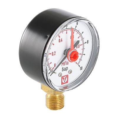 Манометр VT.TM50 Dy 50 с нижним подключением 1/4", 0-10 бар (для самоочищающ/ фильтра) VT.TM50.D.02 Манометр VT.TM50 Dy 50 с нижним подключением 1/4", 0-10 бар (для самоочищающ/ фильтра) VT.TM50.D.02