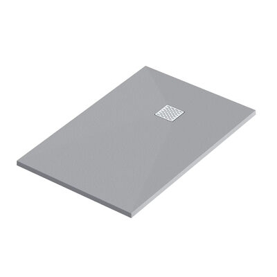 Поддон ESSENTIA мрамор 100х80 ГРАФИТ (без автослива) ЛП00069