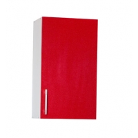 Шкаф для посуды 40 красный металлик фасад МДФ