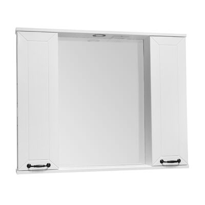 Зеркало-шкаф "Вегас-С" 90 2 дв.(Белый софт) 900*757*150 Зеркало-шкаф "Вегас-С" 90 2 дв.(Белый софт) 900*757*150