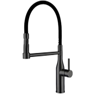 G4398-51 Cмеситель Кухня GAPPO d-35 c гибким изливом (черный)