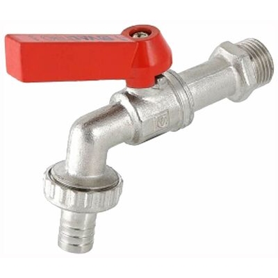 Кран вода VALTEC 1" с носиком (VT.051) Кран вода VALTEC 1" с носиком (VT.051)