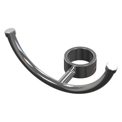 Крючок-вешалка изогнутый (ф25-32, Хром)