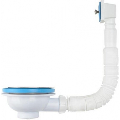 NV305-40-MR Выпуск Aquant 3 1/2" с мет.реш. с прямоуг. переливом