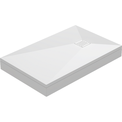 Поддон ESSENTIA мрамор 140х80 БЕЛЫЙ (без автослива) ЛП00085