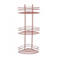 Полка угловая 3 яруса, овал, высокая 4894-3 СТК (красная) РОССИЯ