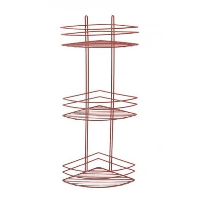 Полка угловая 3 яруса, овал, высокая 4894-3 СТК (красная) РОССИЯ Полка угловая 3 яруса, овал, высокая 4894-3 СТК (красная) РОССИЯ