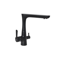 Смеситель Кухня EWIGSTEIN Г-обр. с краном пит.воды (антрацит) (32235159)