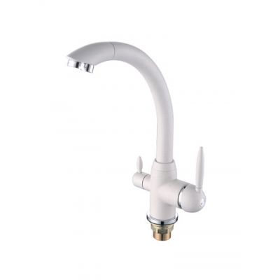 4399-8 Смеситель Кухня Frap шар d-40 (белый) под фильтр для питьевой воды *