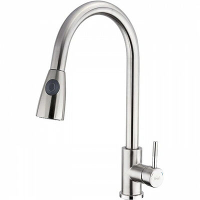 60899-1 Смеситель Кухня Frap d-35 НЕРЖАВЕЙКА с выдвижной лейкой