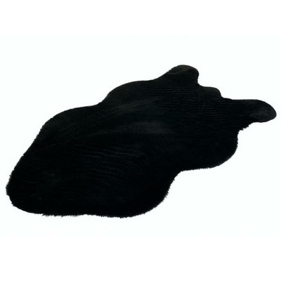 Коврик меховой шкура SHAHINTEX 50х88 блэкглама 01 (арт.819126)