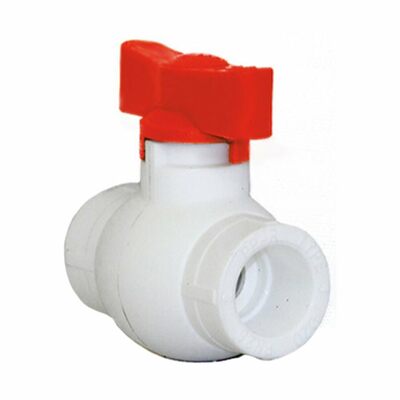 Кран шар. 20 РУЧКА БАБОЧКА КРАСНАЯ PP-R Rosturplast (10)
