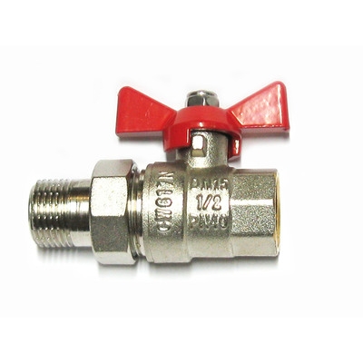Кран вода VALTEC 1/2" г/ш баб американка (VT.227)