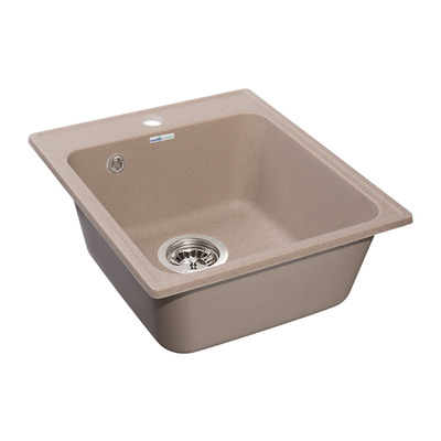 Мойка GRANFEST-QUARZ (ECO) - 17 СТАНДАРТ 1 чаша 420*480 мм (ПЕСОК) (без сифона)