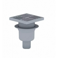 TA5714 Трап 50 верт с регул.решеткой из нерж стали 12*12